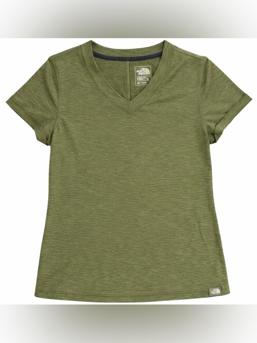The North Face FlashDry Women’s Athletic Tee Green S Moisture Wicking Activewear